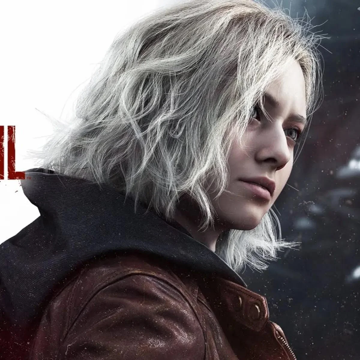 Close-up da personagem Grace Ashcroft em Resident Evil Requiem destacando detalhes visuais e ambientação.