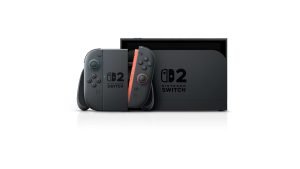 Console Nintendo Switch 2 encaixado na base (dock), em imagem oficial divulgada pela Nintendo.