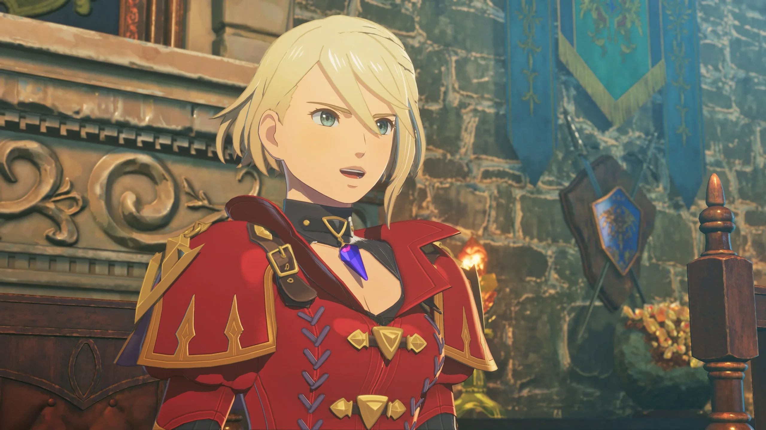 Retrato em close da princesa Eleanor de Vermeil, uma das protagonistas de Monster Hunter Stories 3: Twisted Reflection