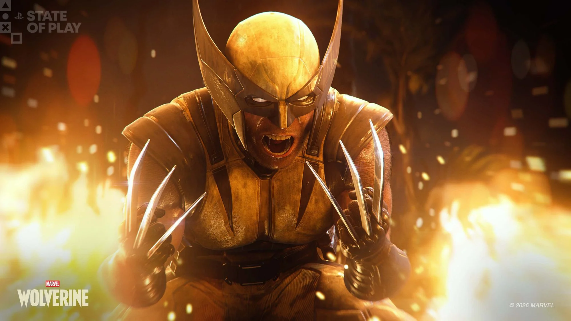 Wolverine em pose de combate com as garras de adamantium estendidas, arte oficial na reta final antes do lançamento em 15 de setembro